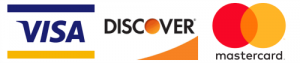 Brucato Power accepts Visa, Discover and Mastercard